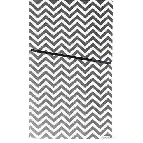 Silver Chevron PS5 Slim Digital Edition Console Skin