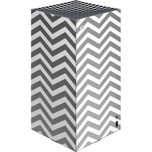 Silver Chevron XBox Series X Digital Edition Console Skin