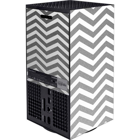 Silver Chevron XBox Series X Digital Edition Console Skin