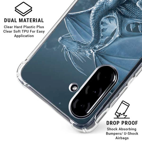 Silver Dragon by Vincent Hie Galaxy A36 5G Clear Case
