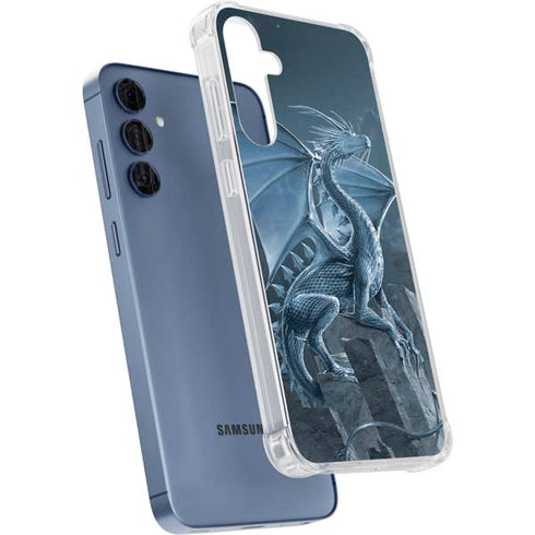 Silver Dragon by Vincent Hie Galaxy A55 5G Clear Case