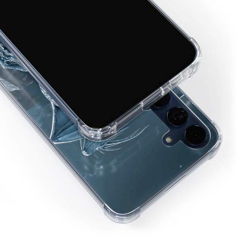 Silver Dragon by Vincent Hie Galaxy A55 5G Clear Case