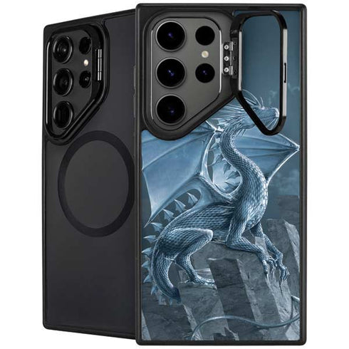 Silver Dragon by Vincent Hie Galaxy S24 Ultra Kickstand Case