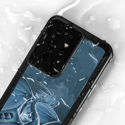 Silver Dragon by Vincent Hie Galaxy S24 Ultra Waterproof Case