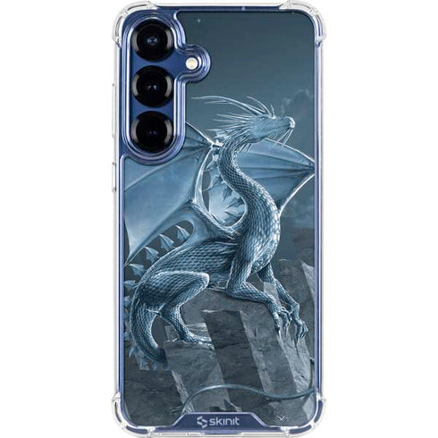 Silver Dragon by Vincent Hie Galaxy S25 Clear Case