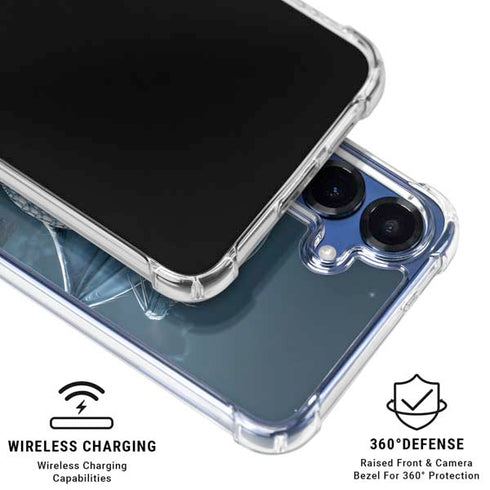 Silver Dragon by Vincent Hie Galaxy S25 Clear Case