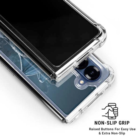 Silver Dragon by Vincent Hie Galaxy Z Fold6 Clear Case