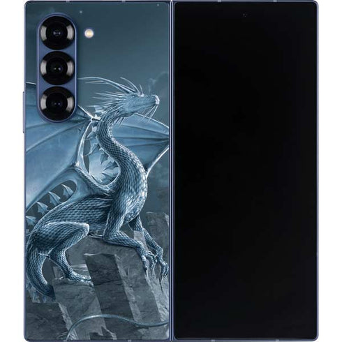 Silver Dragon by Vincent Hie Galaxy Z Fold6 Skin