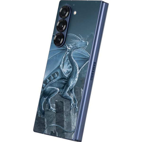 Silver Dragon by Vincent Hie Galaxy Z Fold6 Skin