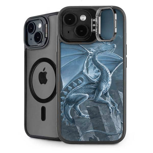 Silver Dragon by Vincent Hie iPhone 15 Kickstand Case