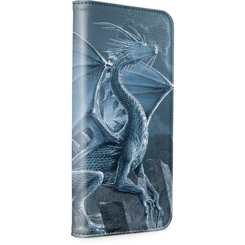 Silver Dragon by Vincent Hie iPhone 15 Plus Folio Case