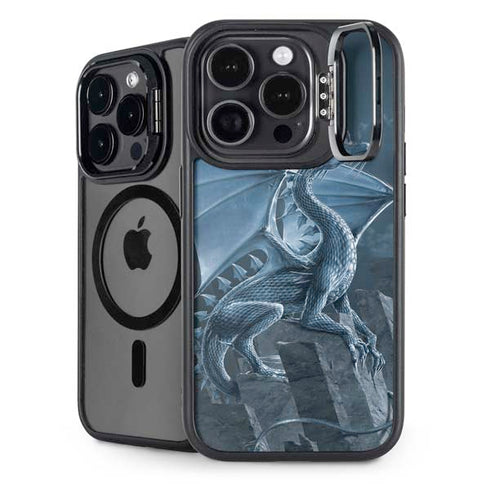 Silver Dragon by Vincent Hie iPhone 15 Pro Max Kickstand Case
