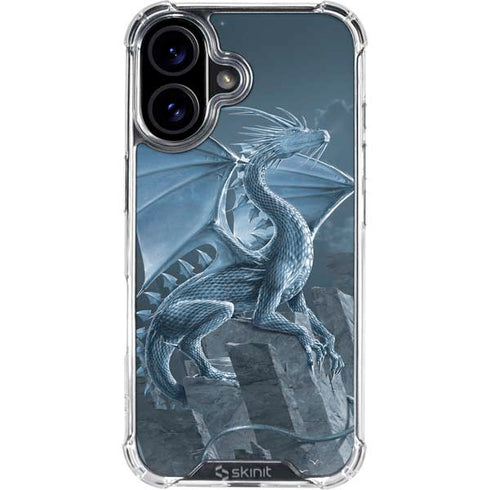 Silver Dragon by Vincent Hie iPhone 16 Plus Clear Case