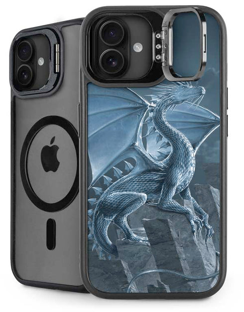 Silver Dragon by Vincent Hie iPhone 16 Plus Kickstand Case