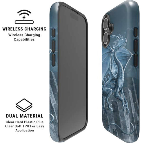 Silver Dragon by Vincent Hie iPhone 16 Plus Magsafe Impact Case