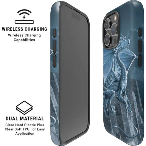 Silver Dragon by Vincent Hie iPhone 16 Pro Magsafe Impact Case