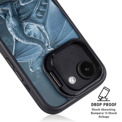 Silver Dragon by Vincent Hie iPhone 16e Kickstand Case