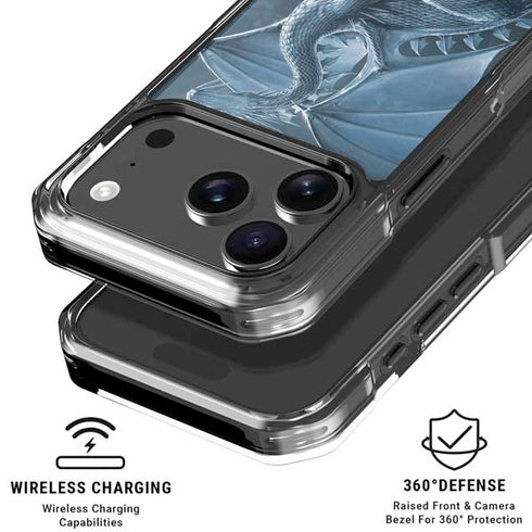 Silver Dragon by Vincent Hie iPhone 18 Pro Clear Case