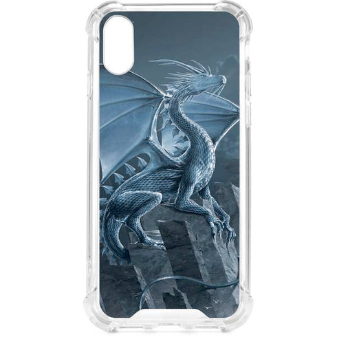 Silver Dragon by Vincent Hie iPhone XS Clear Case