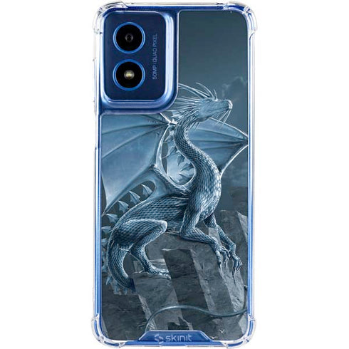 Silver Dragon by Vincent Hie Moto G 5G (2024) Clear Case