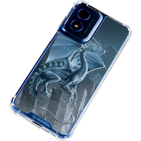 Silver Dragon by Vincent Hie Moto G 5G (2024) Clear Case