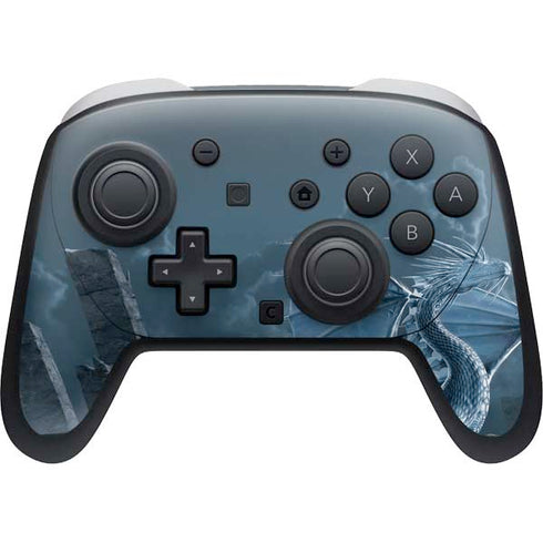 Silver Dragon by Vincent Hie Nintendo Switch 2 (2025) Pro Controller Skin