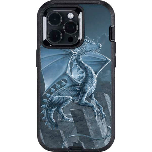 Silver Dragon by Vincent Hie Otterbox Defender iPhone Skin