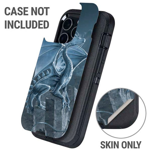 Silver Dragon by Vincent Hie Otterbox Defender iPhone Skin
