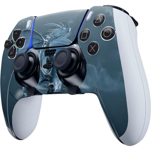 Vincent Hie Silver Dragon PS5 DualSense Edge Pro Controller Skin