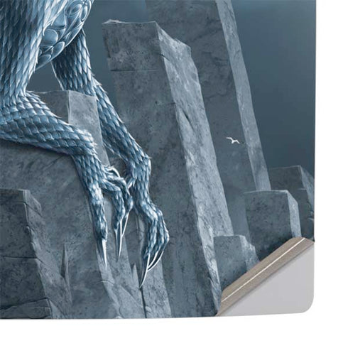 Silver Dragon by Vincent Hie PS5 Slim Digital Edition Console Skin