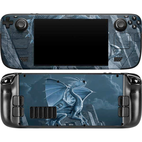 Silver Dragon by Vincent Hie Steam Deck Handheld Gaming Computer OLED Skin