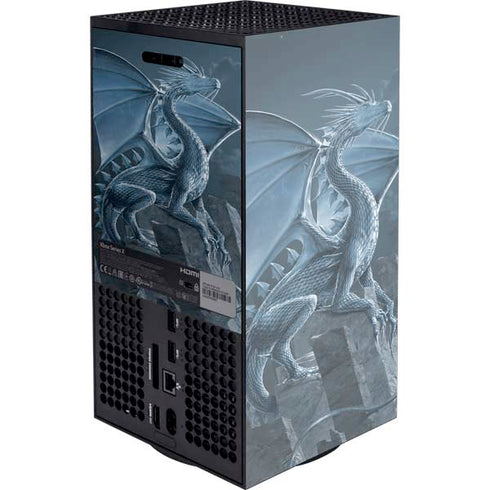 Silver Dragon by Vincent Hie XBox Series X Digital Edition Console Skin