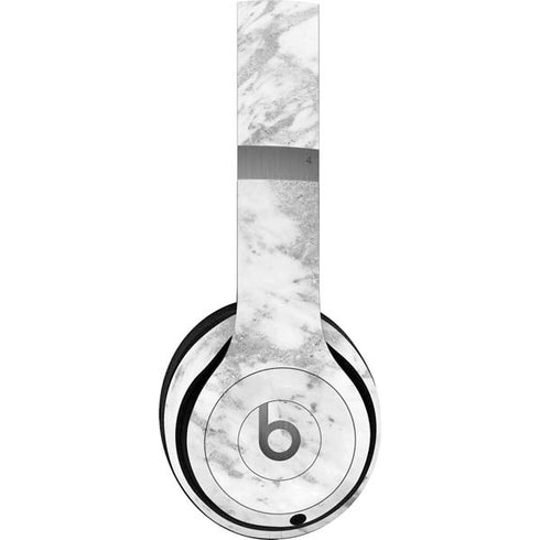 Silver Marble Beats Solo 4 Wireless Headphones Skin
