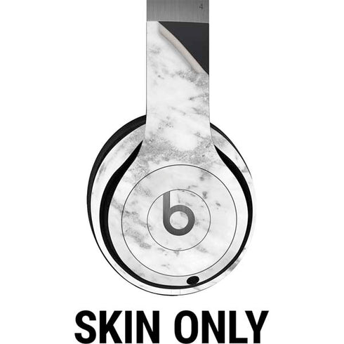 Silver Marble Beats Solo 4 Wireless Headphones Skin