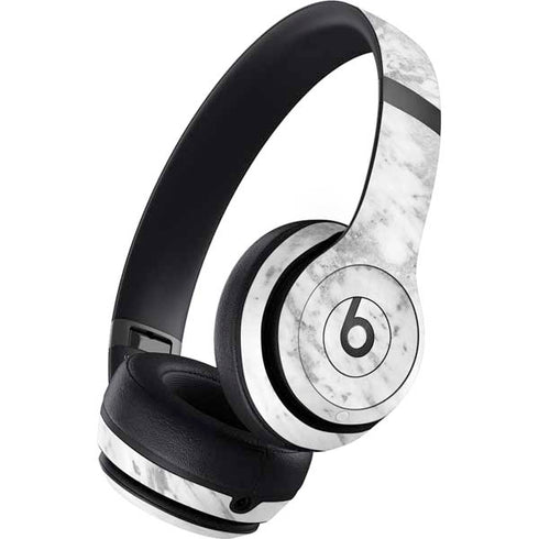 Silver Marble Beats Studio Pro Wireless Headphones Skin