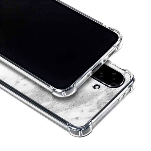 Silver Marble Galaxy A36 5G Clear Case