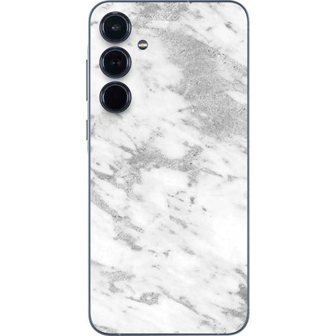 Silver Marble Galaxy A36 5G Skin