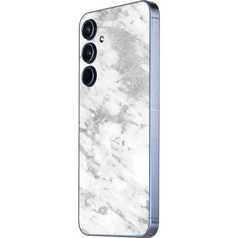 Silver Marble Galaxy A36 5G Skin