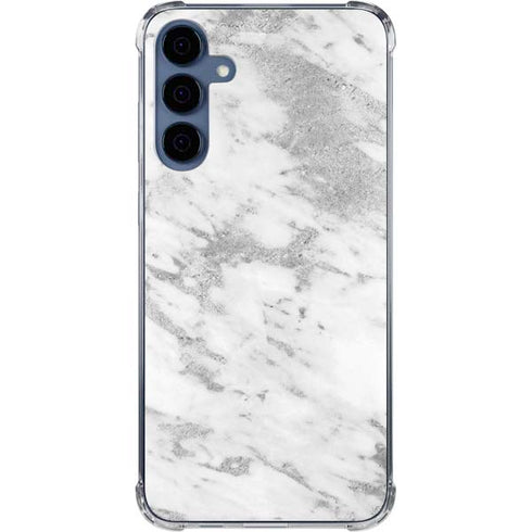 Silver Marble Galaxy A55 5G Clear Case