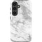 Silver Marble Galaxy S25 Impact Case