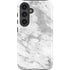 Silver Marble Galaxy S25 Impact Case