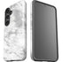 Silver Marble Galaxy S25 Impact Case