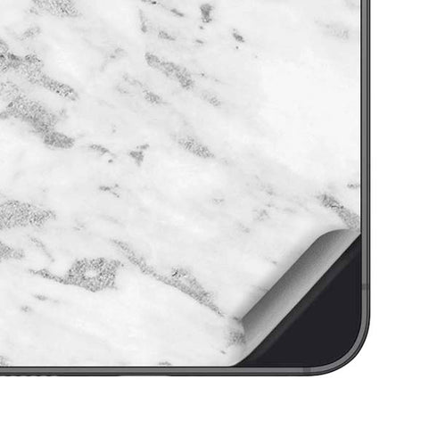 Silver Marble Galaxy S25 Plus Skin