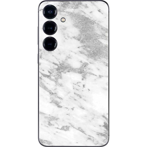 Silver Marble Galaxy S25 Skin