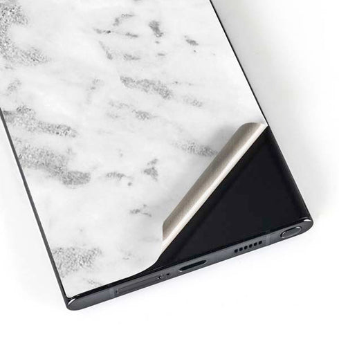 Silver Marble Galaxy S24 Ultra Skin