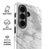 Silver Marble Galaxy S26 Impact Case