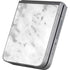 Silver Marble Galaxy Z Flip6 Skin