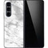 Silver Marble Galaxy Z Fold5 5G Skin