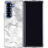 Silver Marble Galaxy Z Fold6 Clear Case