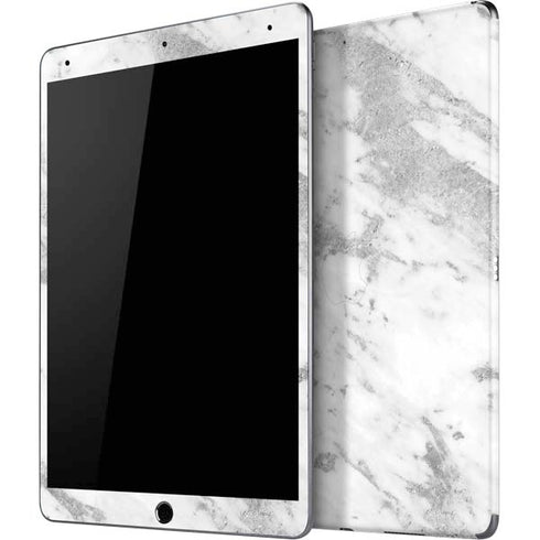 Silver Marble iPad Skins